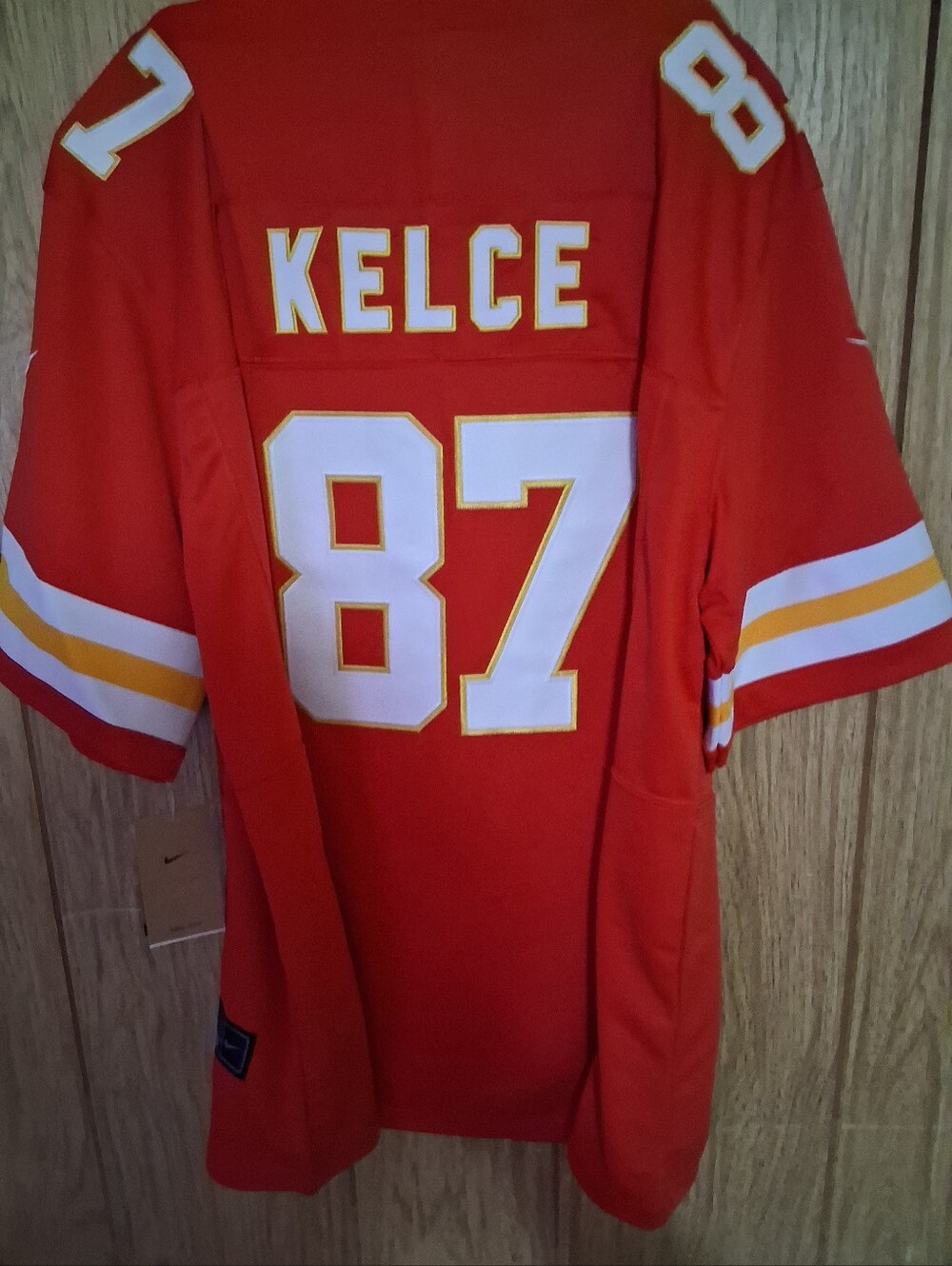 Mystery Sports Card With Travis Kelce Kansas City Chiefs Large Fuse Home Jersey